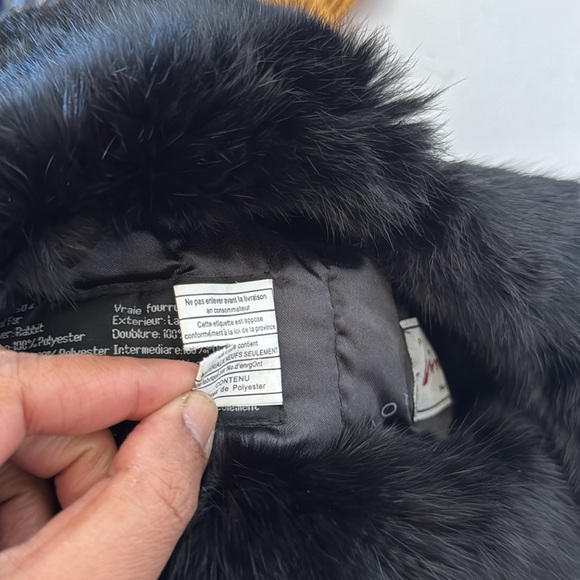 Crown cap real rabbit fur hat - Picture 8 of 9